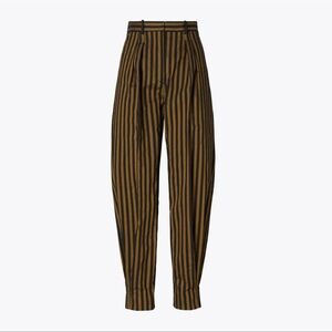 Tory Burch Black and Brown Striped Pants (NWOT)
